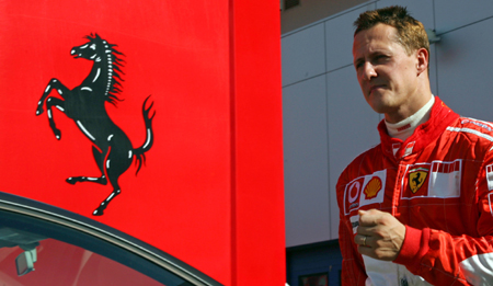 Schumacher at Spain