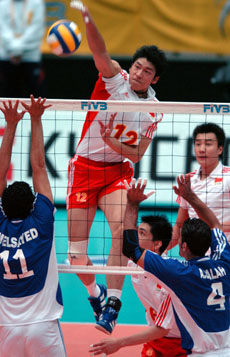 China beat Egypt at men's volleyball