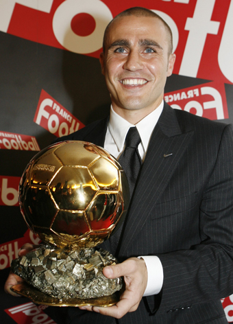Italy's Fabio Cannavaro awarded Golden Ball