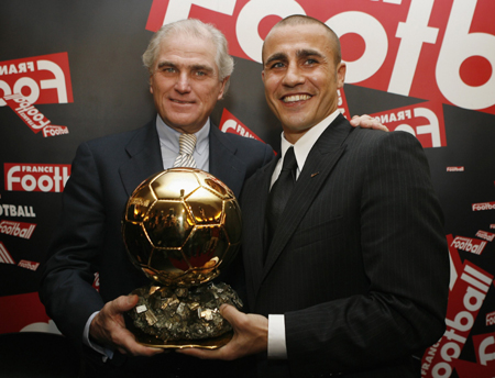 Italy's Fabio Cannavaro awarded Golden Ball