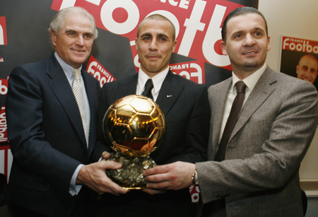 Italy's Fabio Cannavaro awarded Golden Ball
