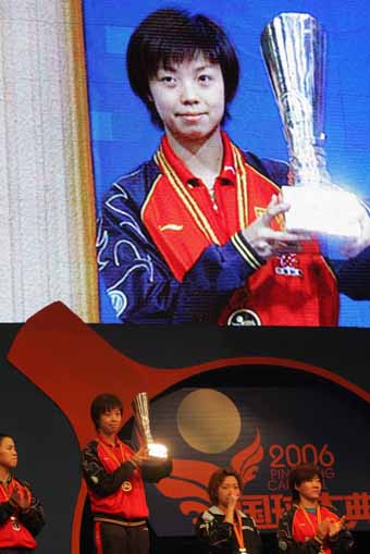 Zhang Yining got table tennis 'Master Cup'