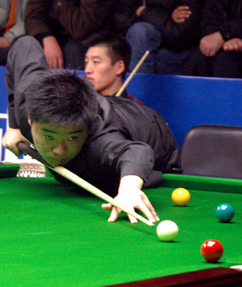 Ding into 2nd round in snooker champs