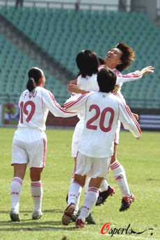 China beat England 2-0 in women soccer