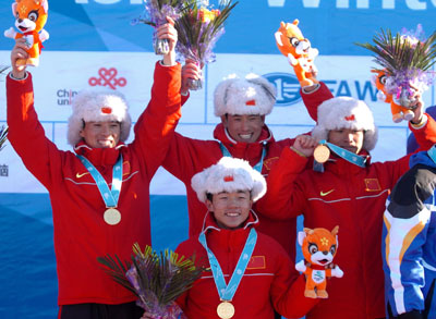 China wins men's biathlon relay at Winter Asiad