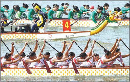 Dragon boats spark the fire within