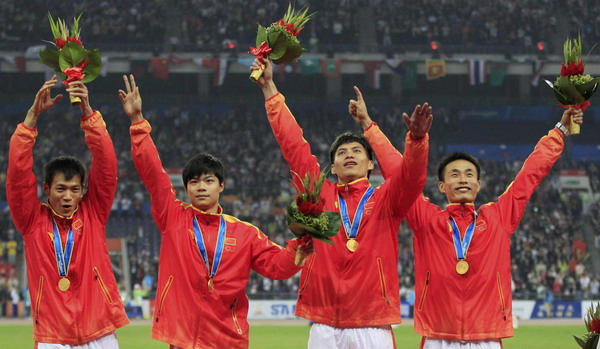 China wins men's 4x100m relay after 20 years