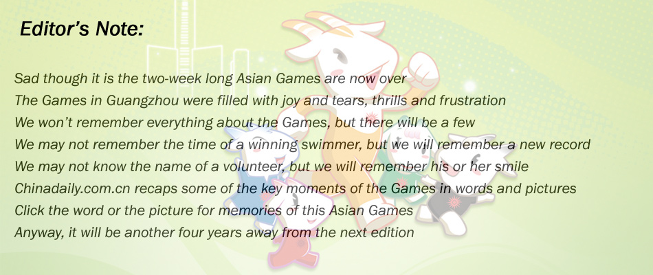 In memory of Asian Games