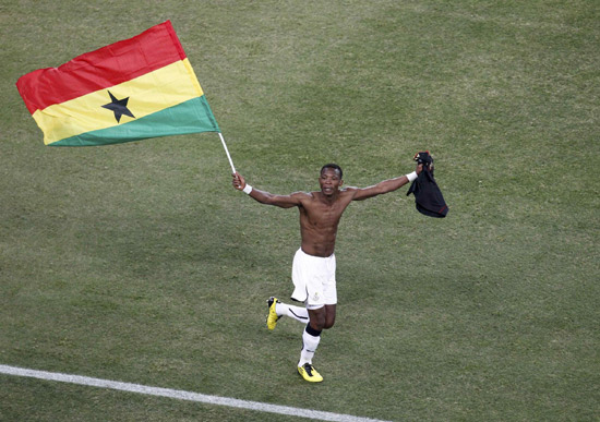 Germany, England through, Ghana survive