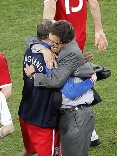England, US squeeze into second round