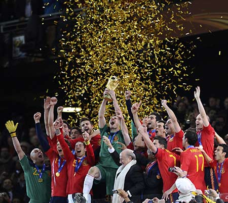 Spain set record of fewest goals for Cup winners