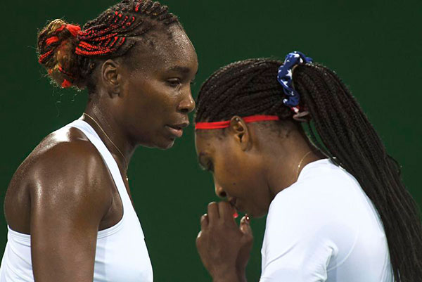 Williams sisters crashed out of doubles
