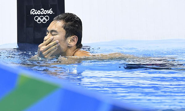 Ning Zetao misses final chance in 100m freestyle