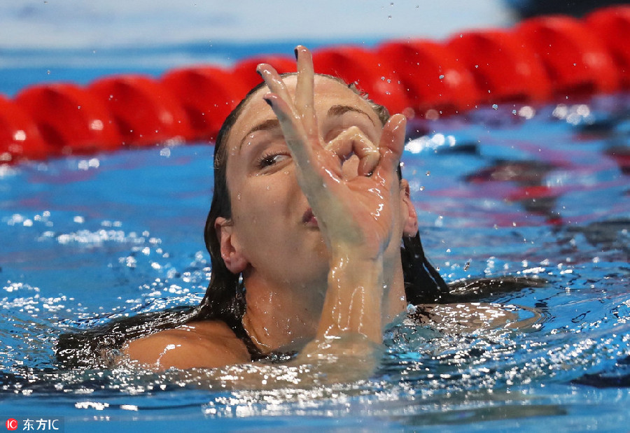 Olympians in action in Rio