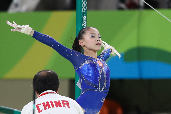 Tough, poor gymnast Shang sheds tears after losing out on medal