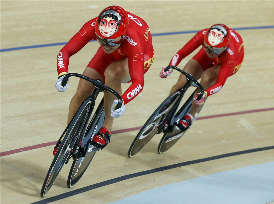 China wins first cycling Olympic gold