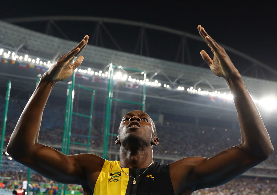 Bolt's hat-trick proves he is the king on track