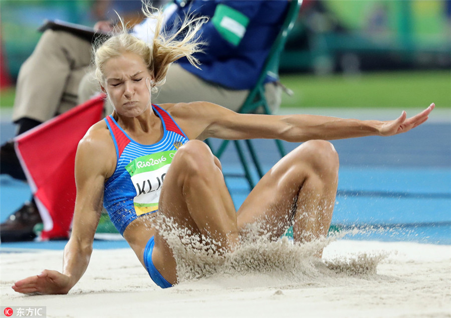 Klishina seeks Russian redemption in long jump final