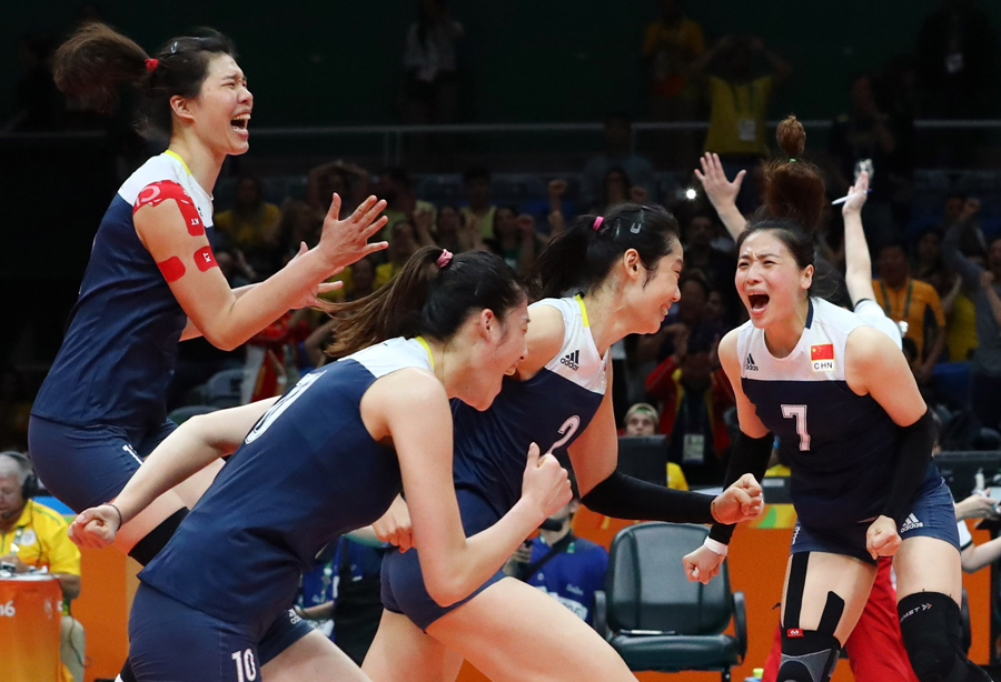 China's volleyballers burst Brazil's bubble