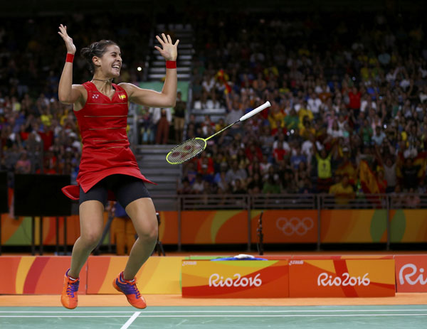 Spain's Marin defeats Sindhu to win singles gold