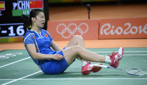 Chinese shuttlers suffer triple-strike in badminton as Li out of medal competition
