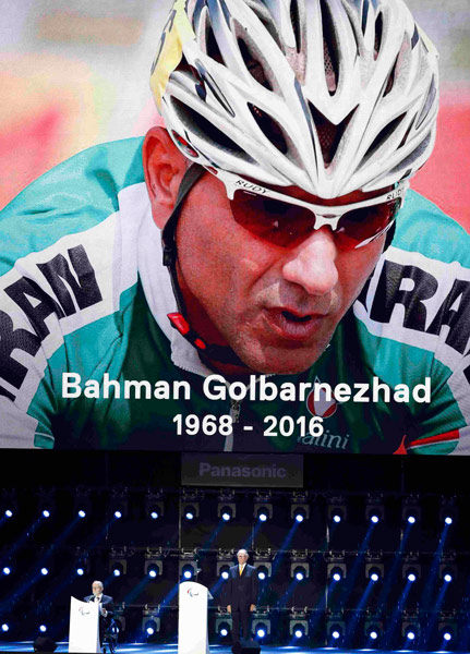 Paralympics closing ceremony pays tribute to Bahman Golbarnezhad