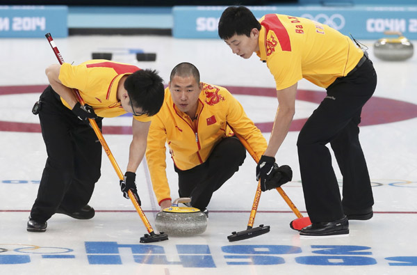Chinese men's curling team win their Olympic opener
