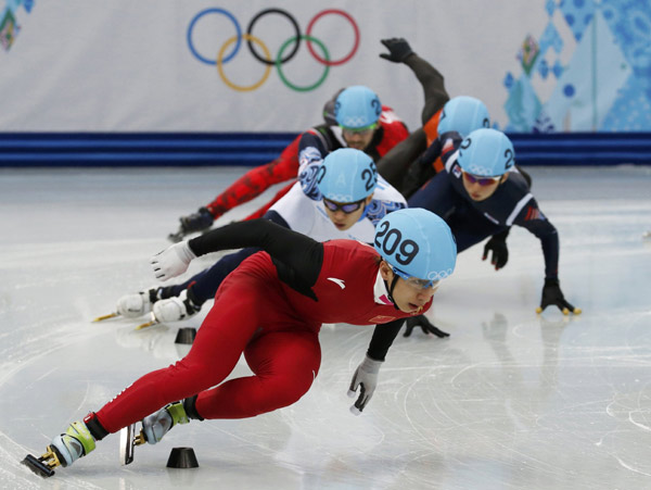 China's Han, Chen make men's 1,500m final in Sochi