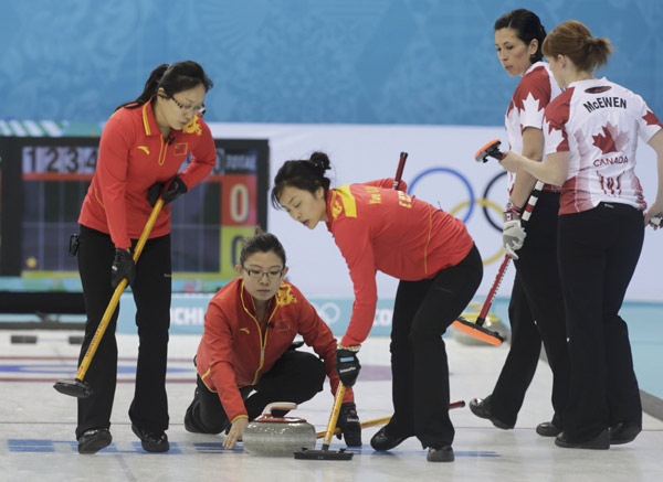 China loses to Canada 9-2 in women's curling