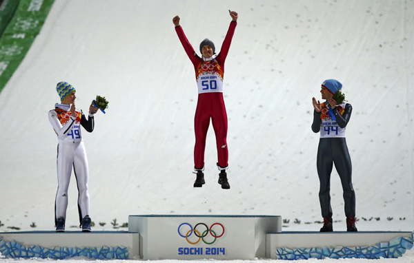 Kamil Stoch wins men's normal hill gold at Sochi