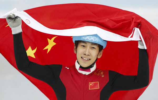 Speed skater Han wins China's first medal in Sochi