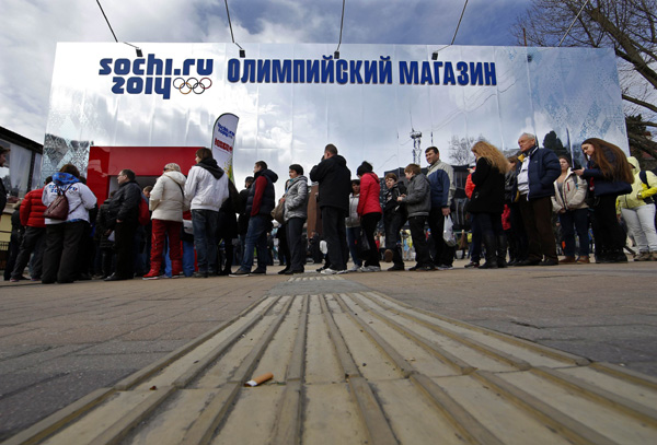 Sochi souvenirs? Get in line