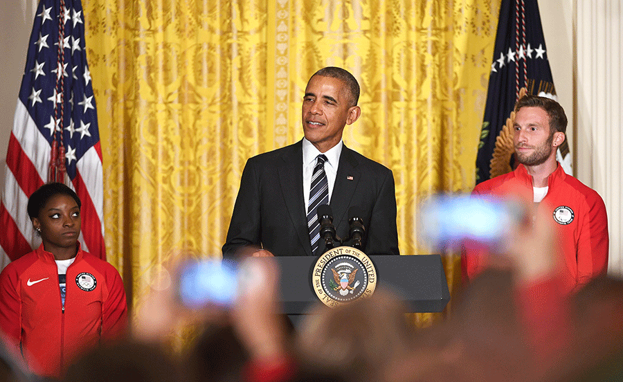 Obama celebrates 2016 Olympic athletes at White House