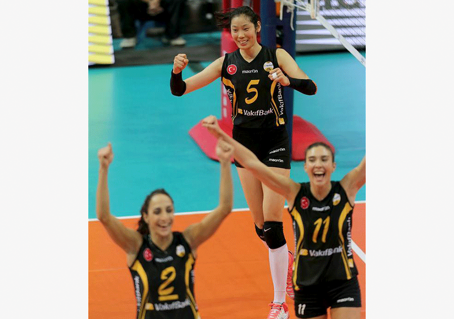 Zhu Ting shines as VakifBank Istanbul beats Hisamitsu Springs Kobe 3-1