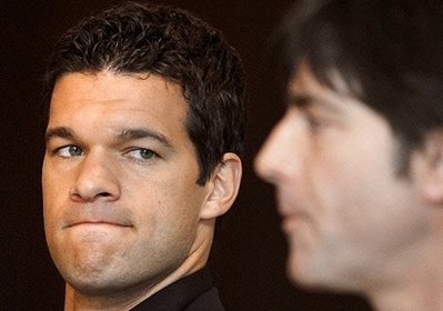 Germany coach Loew meets captain Ballack a