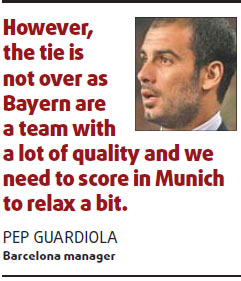 Guardiola eyes treble after Bayern rout