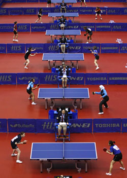 World table tennis championships open in Yokohama