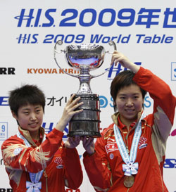 Chinese win golds in table tennis worlds