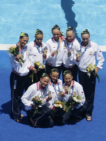 Russia retain synchro team title