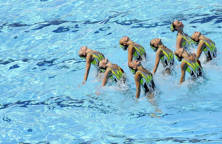 Russia retain synchro team title