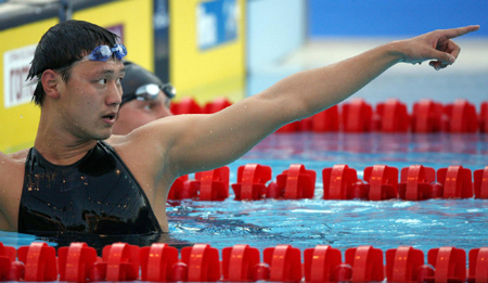 Zhang wins China's first ever men's gold at swimming worlds