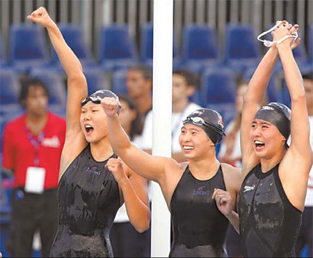 China's girl power rules the pool