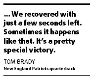 Brady saves day for Patriots - again