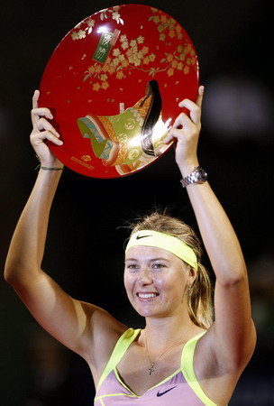 Sharapova wins as Jankovic retires in Japan final