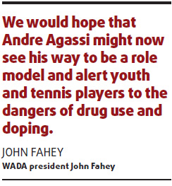 WADA asks ATP for explanations after Agassi admission