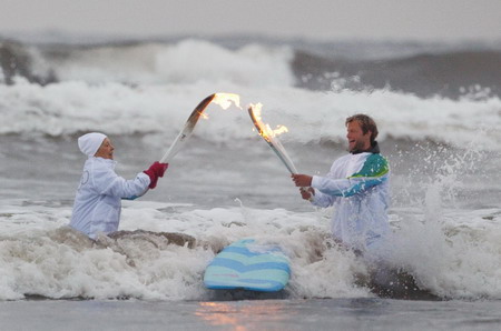 Olympic Torch relay for 2010 Winter Games in Canada