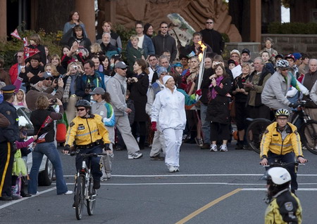 Olympic Torch relay for 2010 Winter Games in Canada