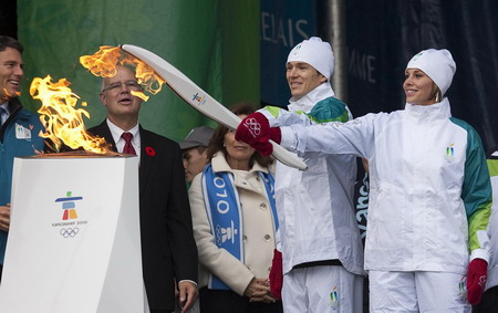 Olympic Torch relay for 2010 Winter Games in Canada