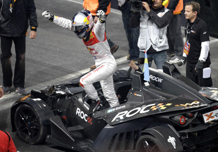 Ekstrom claims Race of Champions hat-trick