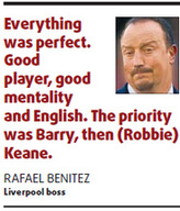 Failure to land Barry haunts Benitez as Man City loom